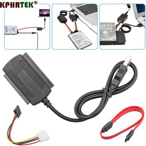 1pc kphrtek SATA/PATA/IDE Drive to USB 2.0 Adapter Converter Cable For 2.5 / 3.5 Inch Hard Drive