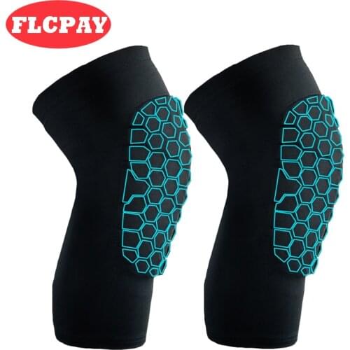 1PCS Honeycomb Sponge Basketball Volleyball Arm Sleeves Knee Anti-Crash Compression Armband Sport Elbow Pads KneePads Protector