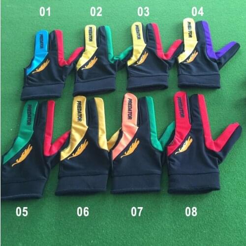 2016 Latest Billiards Pool Shooters 3 Fingers Gloves 10pcs/lot billiard gloves snooker gloves high quality billiard accessories