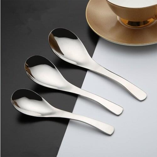 304 stainless steel spoon soup spoon rice spoon thickened tableware