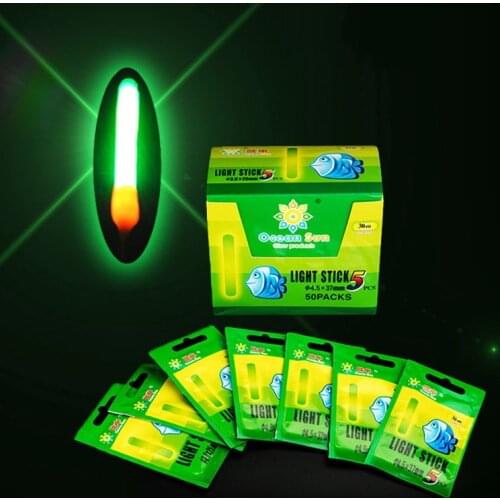 5/20/50Pcs 4.5*37mm Fishing Float Fluorescent Lightstick Fishing Light Stick for Fishing Wobblers Fishing Accessories