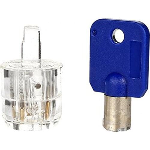 7 Pins Tublar Lock Professional Cutaway Inside view of Practice Keyed Padlock Training Skill for Locksmith