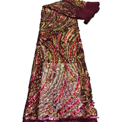 African Lace Nigerian Lace Fabric 2021 High Quality Lace African Sequins Lace Fabric Wedding Dress French Lace Fabric xb66-557