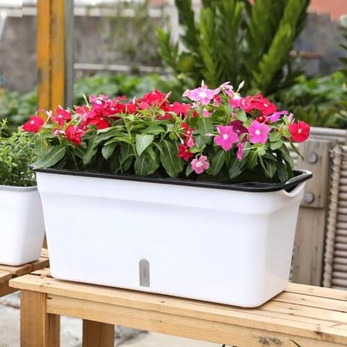 Self Watering Planters Automatic Double Layer Flower Pots Planter Pot Gardening Nursery Pots Home Balcony Garden Tool