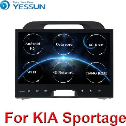 Car Android 9 car multimedia player car dvd For KIA sportage 2011 2012 2013 2014 2015 headunit gps navigation Radio