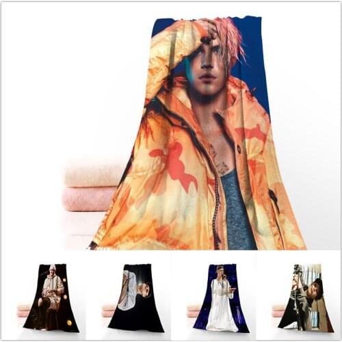 Justin Bieber Towels Microfiber Bath Towels Travel,Beach,Face Towel Custom Creative Towel Size 35X75cm And 70X140cm
