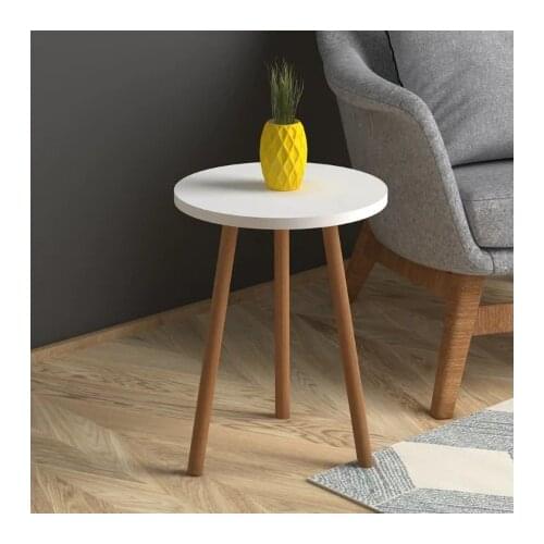 Great Quality Wooden Modern Style Round Coffee Table Easy Installation No Need Too,l Various Color Living Room Decoration Stand