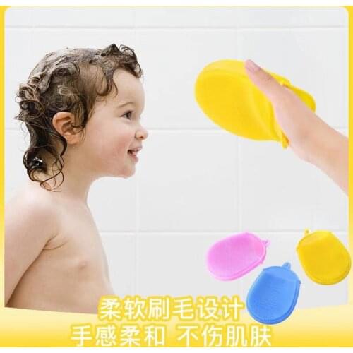 Baby Silicone Bath Body Brush Soft body Rub brush Body Exfoliating Massage For Shower Body Cleaning Bathroom Face Brush