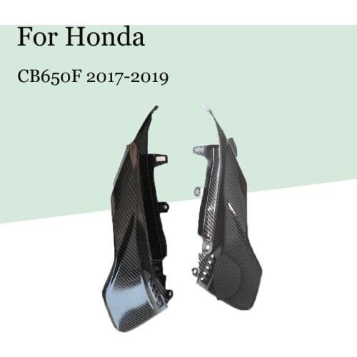 For Honda CB650F CB 650F 2017 2018 2019 Motorcycle Matte black & carbon Side plate cover Two styles Accessories