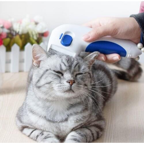 Electric head lice comb dog brush for short hair cats products for pets flea comb accessories for cat things for grooming comb