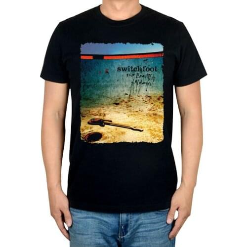 16 designs Harajuku Beach switch foot Rock Black shirt fitness punk Metal 100%Cotton short sleeve print skateboard women men tee