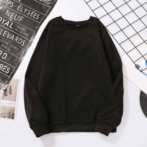 Harajuku Solid Color Girls Sweatshirt Female Fashion Loose Women Sweatshirts Ulzzang Pink Clothing for Women Men Unisex Pullover