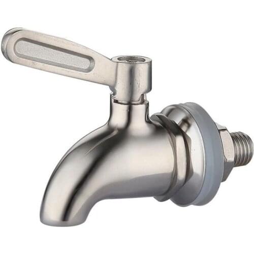 16mm Beverage Wine Barrel Faucet Drink Dispenser Tap Coffee Water Juice Silver Faucet Taps Steel Stainless Spigot B6Y3