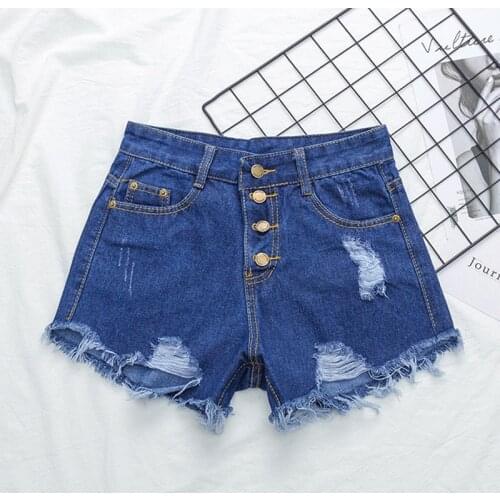 Summer Jeans Shorts Feminino Chic Hot Ladies Denim Shorts Wide Leg Waist Vintage High Waist Shorts Plus-Size S-5XL Casual shorts
