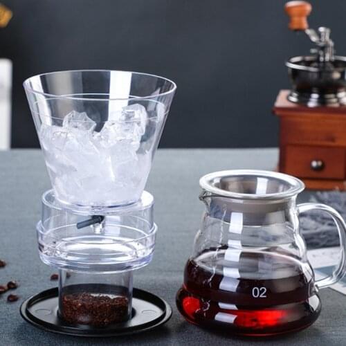Best Ice Drip Coffee Pot Glass Coffee Maker Regulatable Dripper Filter Cold Brew Coffee Maker Coffee Accessories