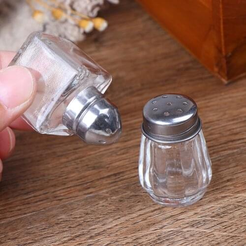 Dollhouse Miniatures 2pcs DIY Dollhouse Miniature 1:12 Accessories glass seasoning bottle Jar Set