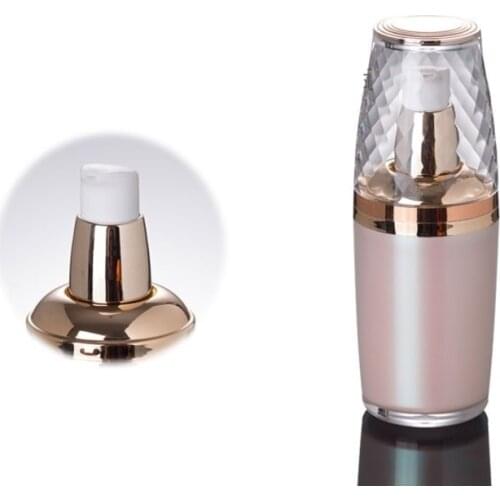 20PCS 30ml Acrylic Refillable Pump Bottle Pearl Pink Color Refillable Lotion Bottle High Quality Acrylic Comestic Cream Bottle