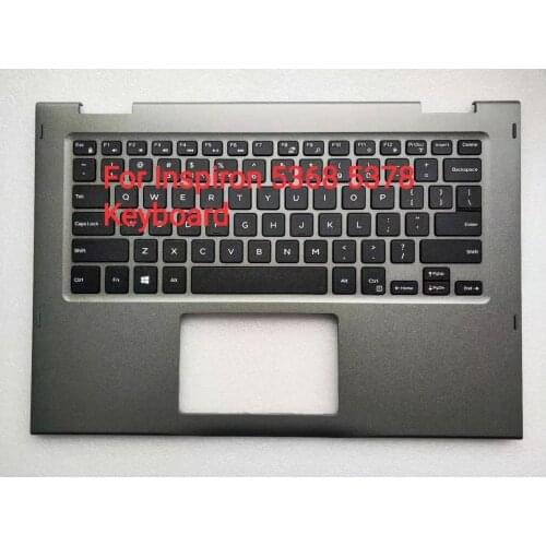New laptop For Dell Inspiron 13 5368 5378 Palmrest upper cover US Keyboard JCHV0 0JCHV0 No Backlight 0JHNN8 0V2CY4 P69G