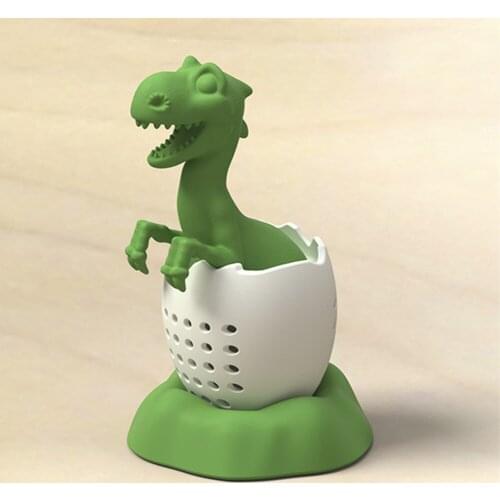 Brewing Device Tea Infuser Filter Teapot Bar Tools Silicone Dinosaur Shape Reusable Herbal Leaf Tea Filter Drinkware
