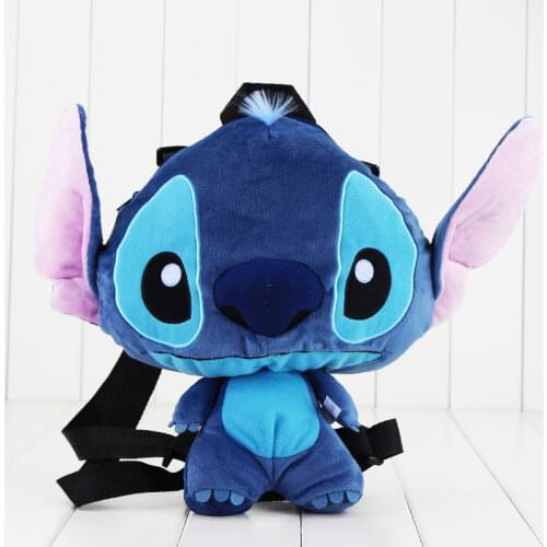 30cm Lilo And Stitch Plush Backpack School Animal Shaped Cute Messenger Bag Shoulder Coin Purse Plush Toys Doll For Kids