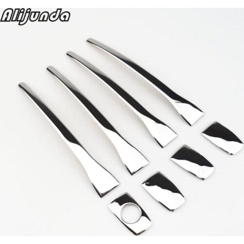 FIT FOR PEUGEOT 2008 3008 207 308 407 CITROEN C4 C6 CHROME DOOR HANDLE COVER TRIM MOLDING STAINLESS CAP BEZEL OVERLAY PROTECTOR