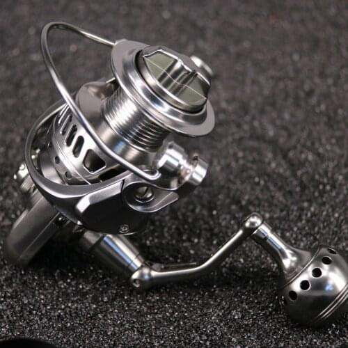 Full Metal Spinning Fishing Reel 11+1BB Stainless Gear 3000H 4000 5000 6000 CNC Technology Carbon Textile Brake Saltwater Reel