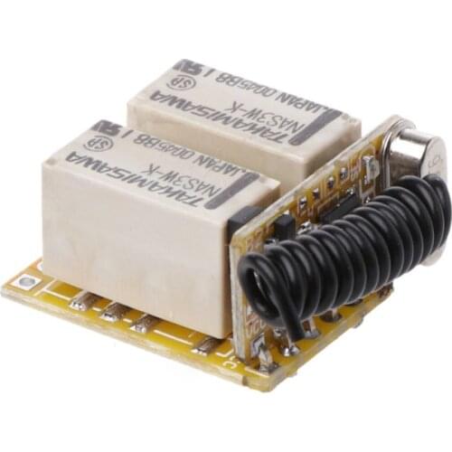 Relay Remote Switch 2CH DC3.7V 4.2/5/6/7.4/8.4/9/12V Output 0V Dry Contact Relay Switching Value 315/433MHz N13 20 Dropshipping