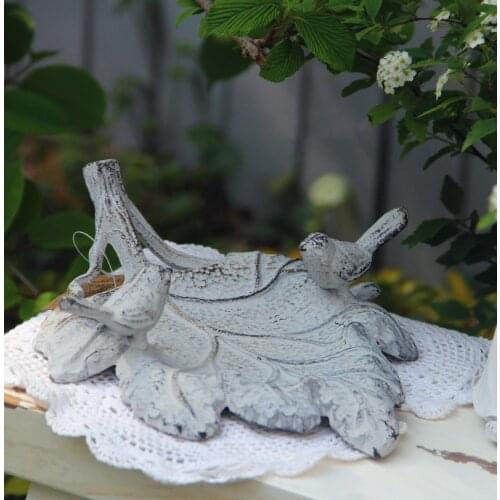 Garden outdoor retro vintage metal bird feeder