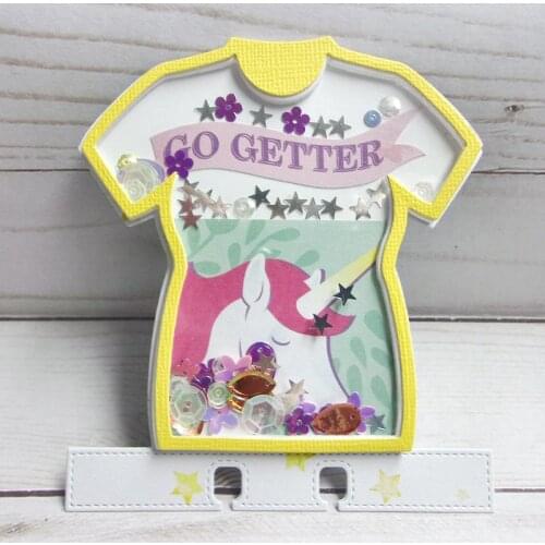 Cutting Dies Memorydex T-Shirt Shaker Scrapbook Cardmaking DIY Paper Craft Metal Stencil Surprise Creation