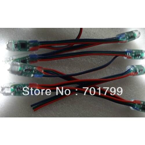 12mm 0.75W WS2811 WHITE strobe pixel string,DC5V input,50pcs a string,IP68 rated