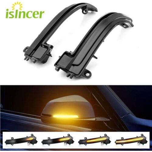 Dynamic Blinker car mirror LED Turn Signal For BMW F20 F31 F36 F22 Smoked Side Mirror Sequential Blink For BMW 1 2 3 4 Series X1