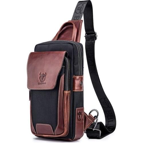 TopFight 2021 Designers Brand Genuine Leather Mens Messenger Shoulder Bags Shoulder Bag Diagonal Package Messenger Travel Bags