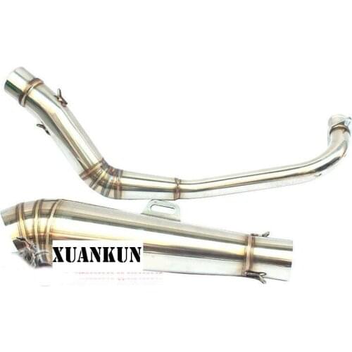 XUANKUN Monkey Motorcycle Modified Exhaust Pipe Silencer Stainless Steel Exhaust Pipe