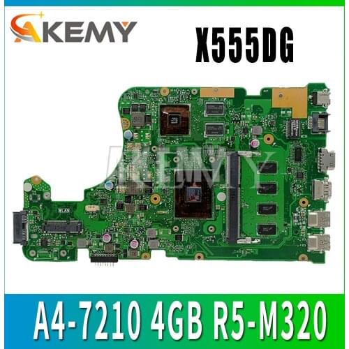 X555YI X555DG REV2.0 motherboard For ASUS X555Y X555YI A555D X555D X555DG laptop motherboar Test work 100% A4-7210 4GB R5-M320
