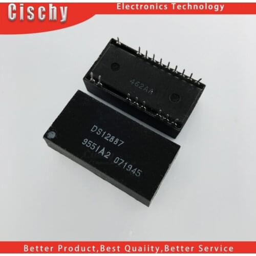 1pcs/lot DS12887A DS12887+ DS12C887A DS12C887+ DIP-19 In Stock