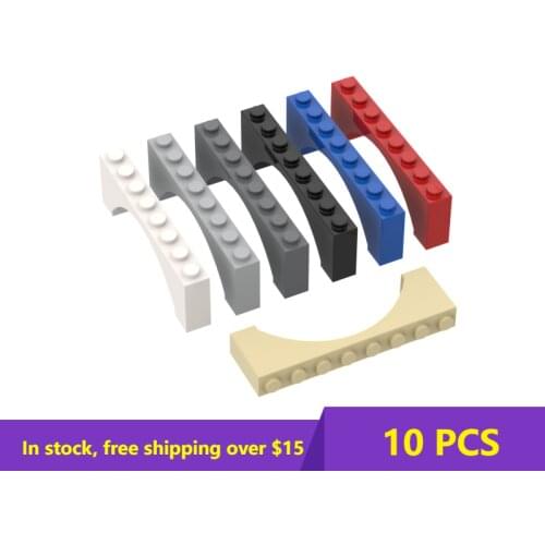 10PCS Bricks 16577 3308 1x8x2 arch brick Building Blocks Bricks Bulk Model Educational Parts Educational High-Tech Parts Toys