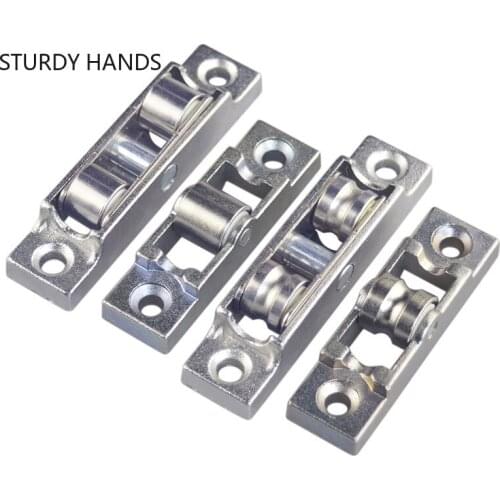 4pcs/lot Balcony Panning Door Mute Pulley Bathroom Sliding Door Track Rollers Window Sliding Track Pulley Hardware Accessories