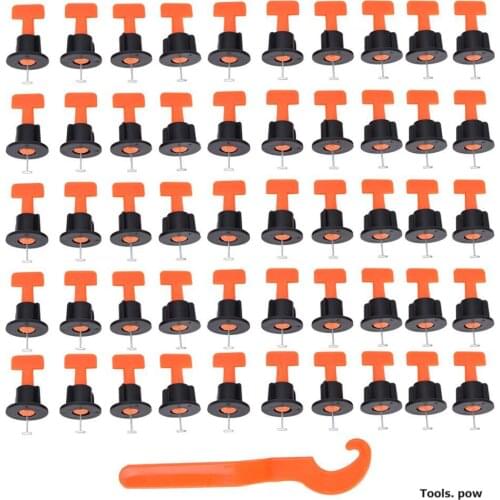 50Pcs/Pack Tile Leveler Flooring Wall Leveling System Locator Spacer Building Supplies Ensure Flatness Between Tiles and Avoids