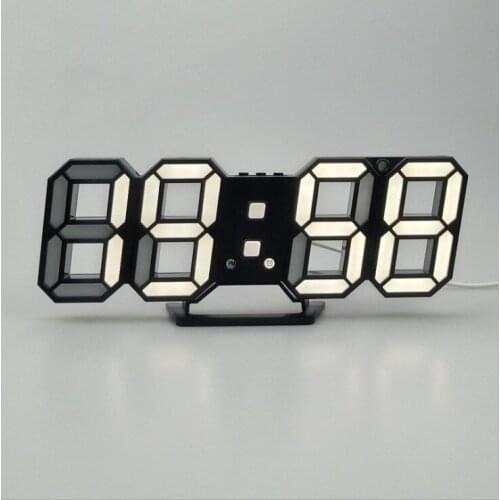 Hot Modern Wall Clock Digital LED Table Clock Watches 24 or 12-Hour Display clock mechanism Alarm Snooze Desk Alarm Clock