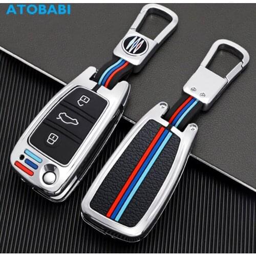 Zinc Alloy Car Key Cases 3 Buttons Flip Remote Control Protector Cover For Chery Arrizo 7 E3 E5 A3 A5 Tiggo 3 5 Fulwin 2 Eastar