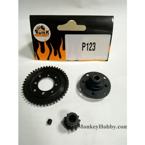 DHK RC CAR PARTS upgrade part P123 central diffgear 45t zinc alloy for Maximus 8382