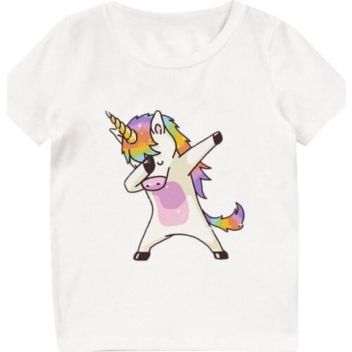 Korean Style Design Kids T-shirt White Round Neck Top Girls T Shirts Spoof Animal Hip Hop Action Print Boys T Shirt Harajuku