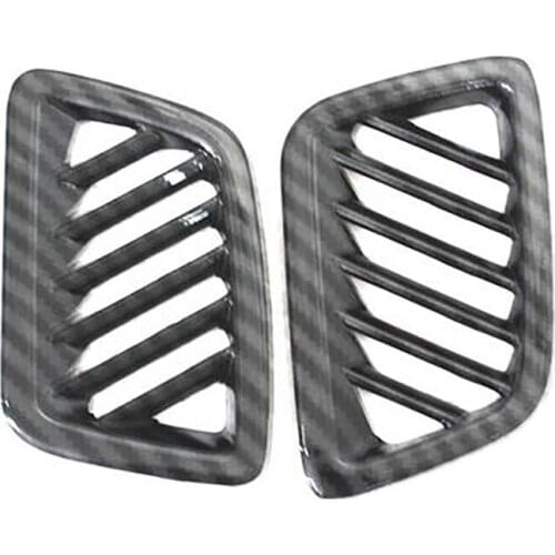 For CRV ABS Carbon Fiber Grain Dashboard Air Vent Outlet Cover Trim Frame Decor for Honda CR-V 2017-2021 Accessories