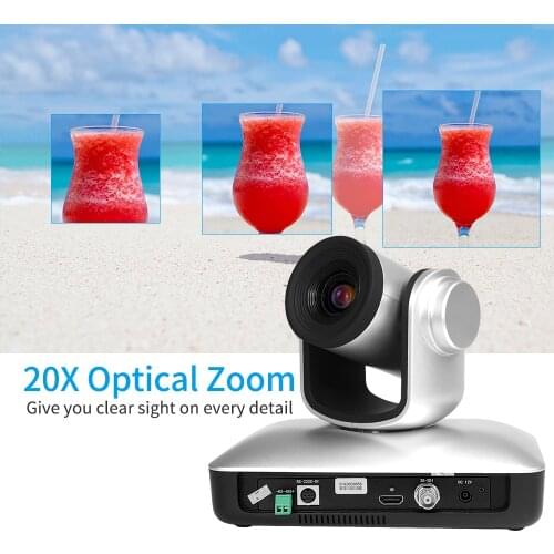 Full HD 1080P Video Conference Aibecy Cam 20X Optical 12X Digital Zoom Auto Focus PTZ Camera for Business Live