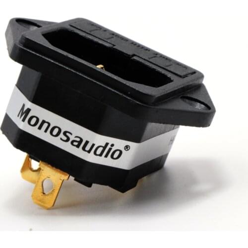 Hifi audio FI-03 Fused AU IEC Socket/Connector 24K Gold plated IEC Inlet with fuse holder
