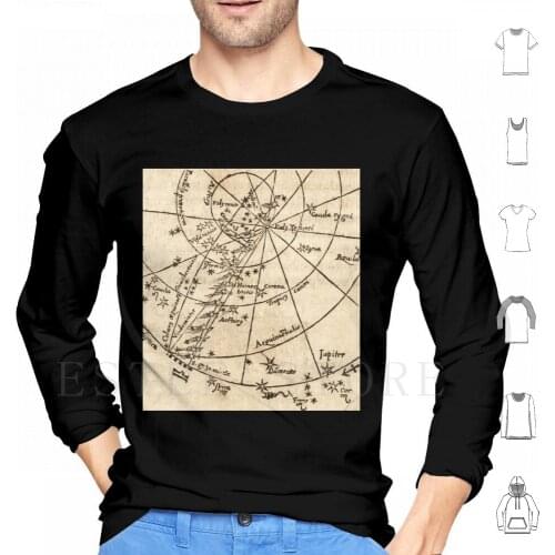 Ye Olde Star Mappe Hoodies Long Sleeve Designer Magic Myth Fortune Medium Psychic Starchart Cool Magician