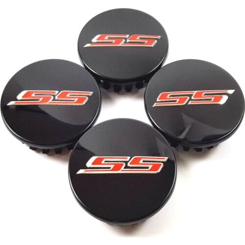 4x 19351758 Black Silver Red SS Car Wheel Hub Center Caps Hubcaps For Camaro 2016-2020
