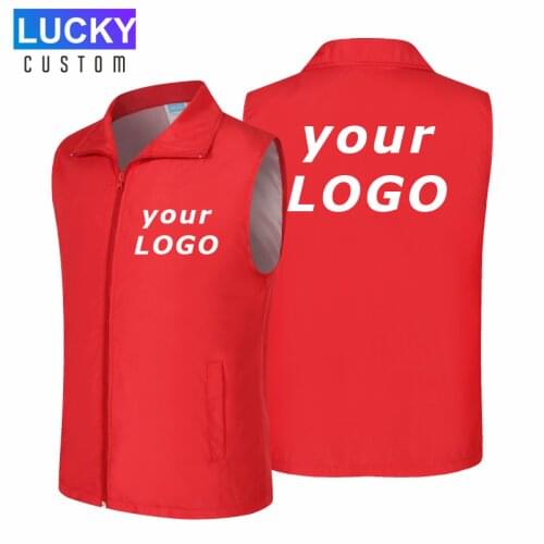 2020 sleek minimalist volunteer vest public welfare volunteer company group rally cheap volunteer vest LOGO custom vest