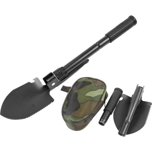 Outdoor Multifunctional Shovel for Camping Hiking Hunting Survival Foldable Shovel for Sawing Bottle Opener Nail Puller Shovel
