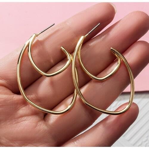 New Trend Statement Earrings For Women Metal Cute Arcylic Earring Pendants Vintage Dangle Drop Gold Earings 2021 Fashion Jewelry